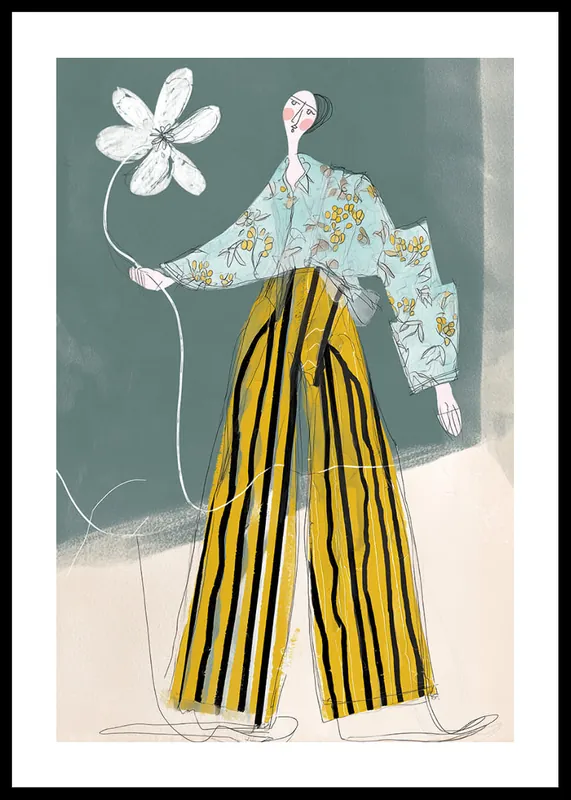 Artful Floral Reverie Poster Nur Heute