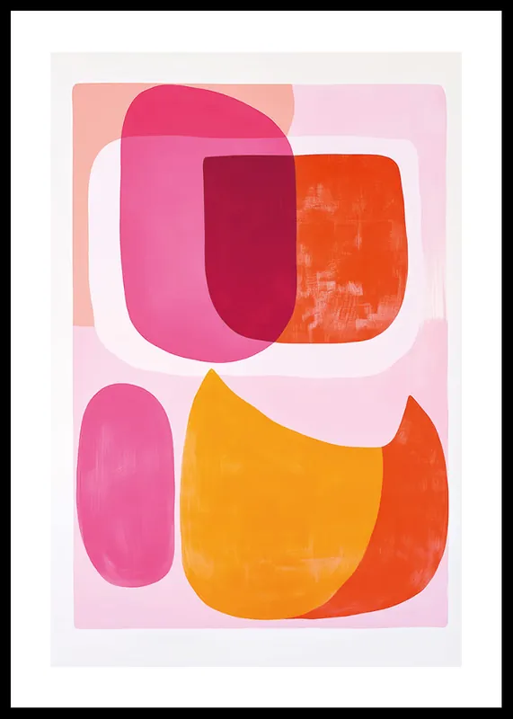 Vibrant Pink Harmony Poster Nur Heute