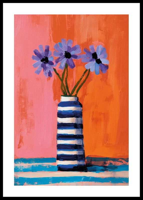 Bold Floral Symphony Poster Top-Angebot