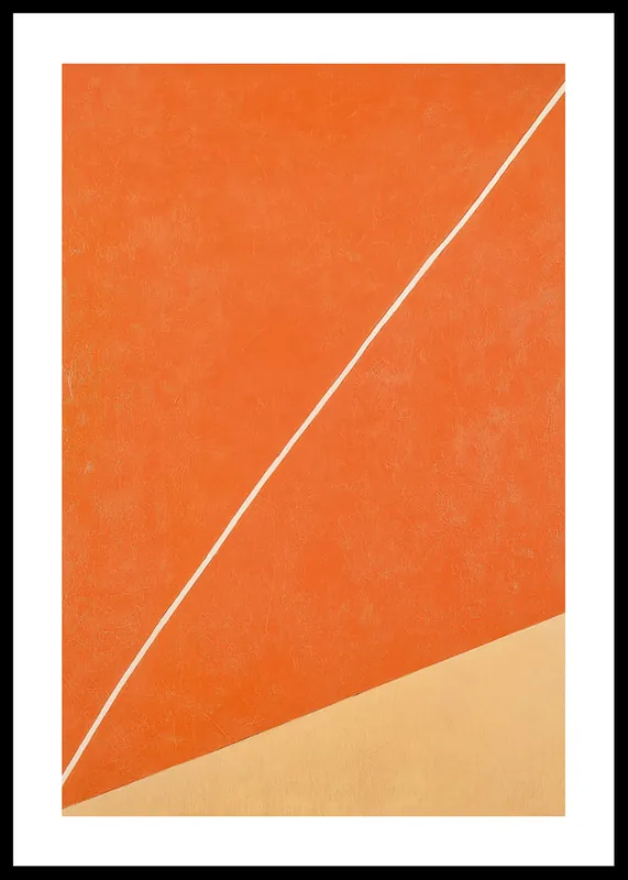 Super-Preis Orange Diagonal Harmony Poster