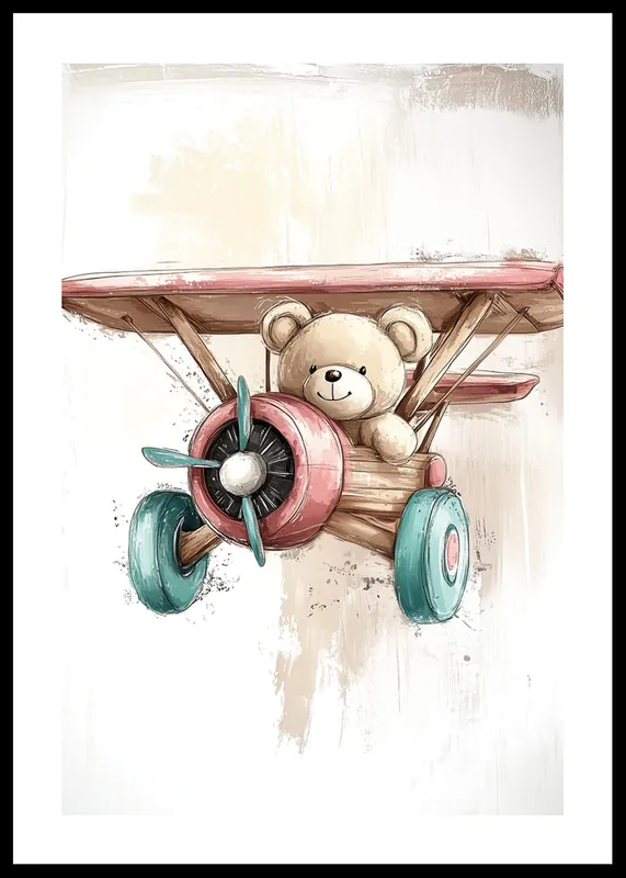 Teddys Air Adventure Poster Direkt Vom Hersteller