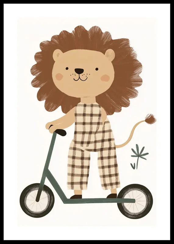 Scooting Safari Lion Poster Beliebt