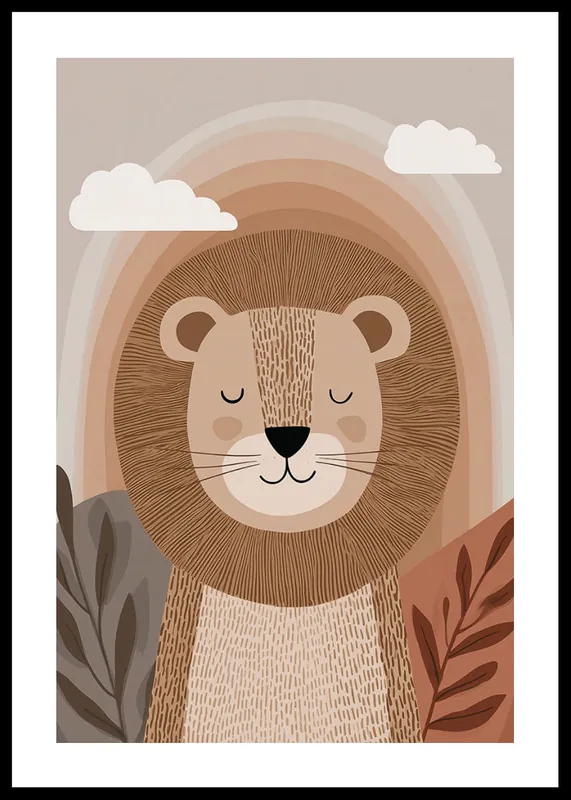 Peaceful Lion Poster Heißes Angebot