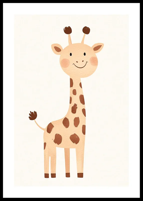 Gentle Giraffe Poster Schneller Versand