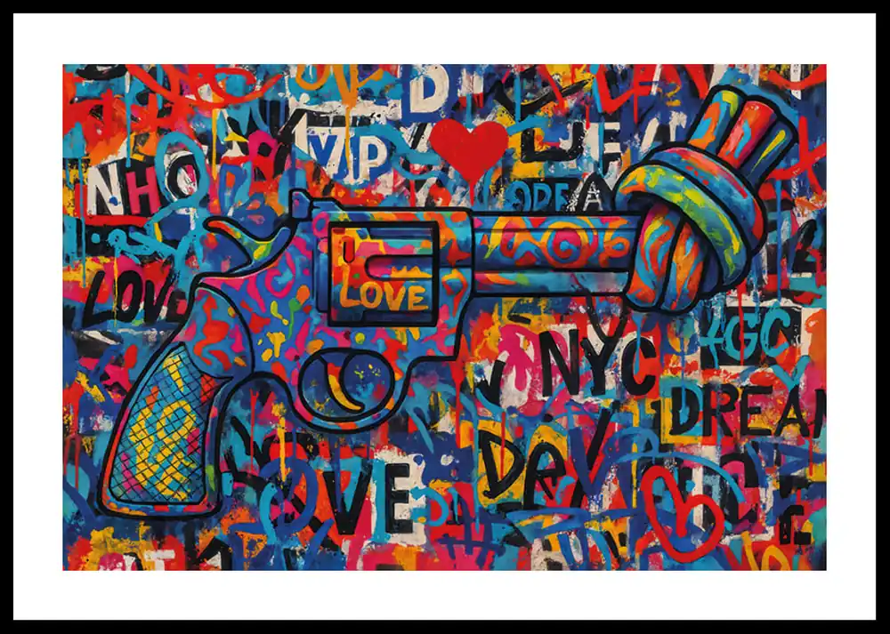 Direkt Vom Hersteller Graffiti For Non-Violence Poster