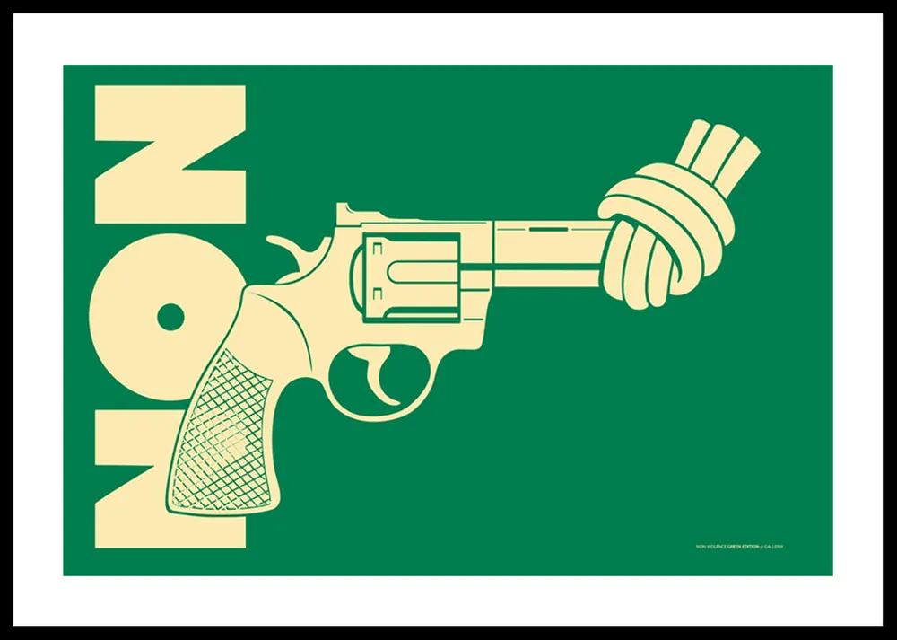 Non-Violence Vintage Green Edition Poster Bestseller
