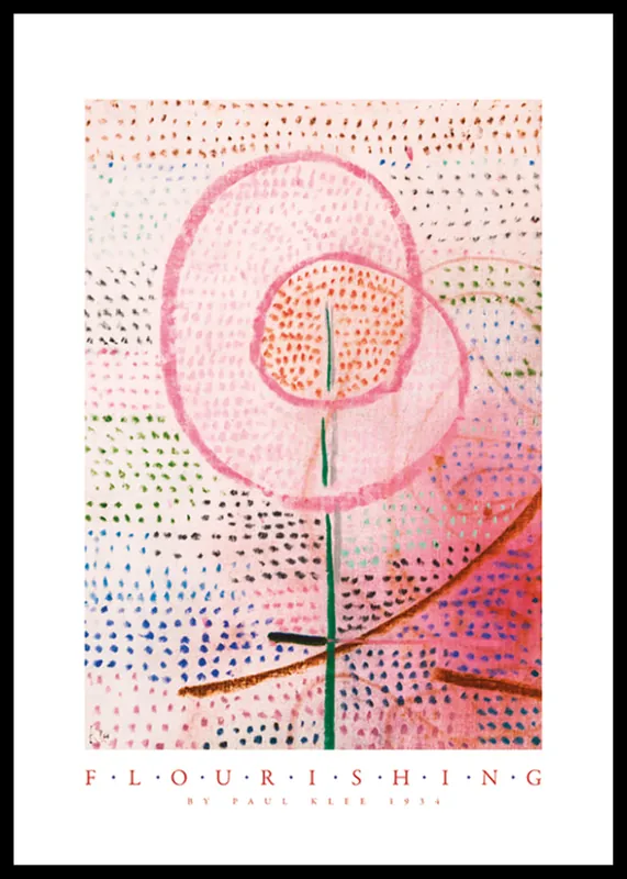Flourishing By Paul Klee Poster Kostenloser Rückversand