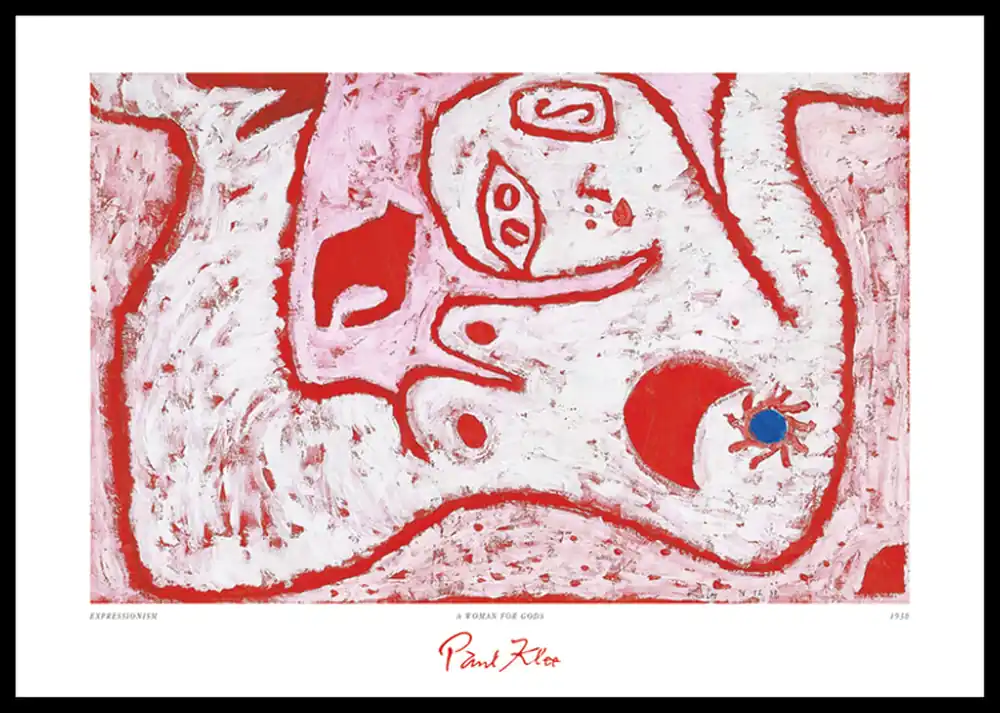 Kostenloser Versand A Woman For Gods By Paul Klee Poster