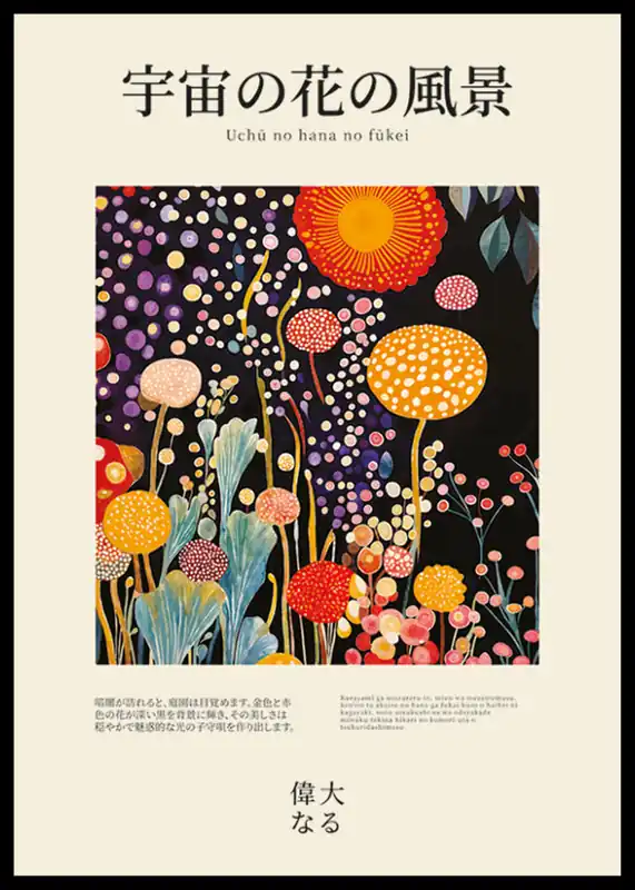Nur Für Kurze Zeit Galactic Garden Poster