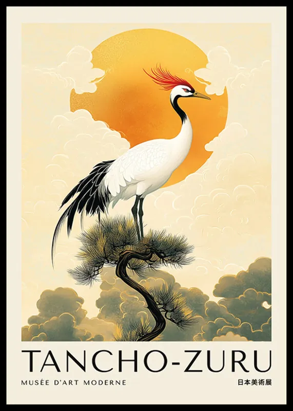 Expressversand Tancho-Zuru Japandi Poster