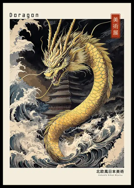 Doragon Japandi Poster Markenware