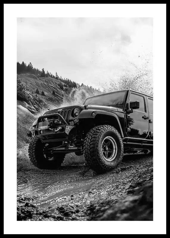 Black Titan Jeep Poster Preiswert