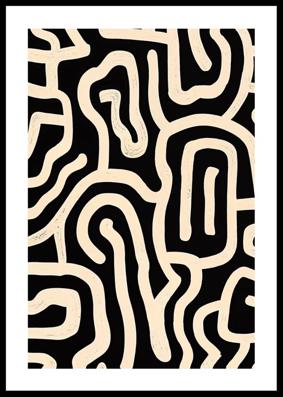 Markenware Abstract Pathways Poster