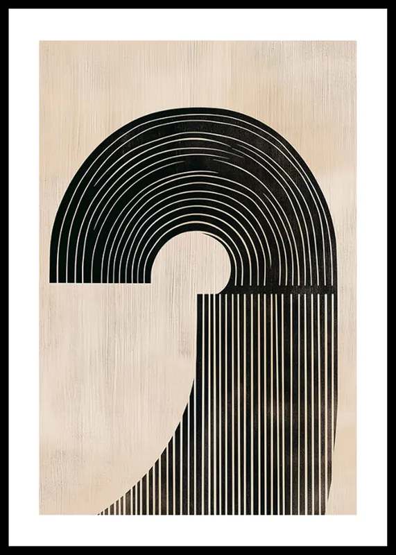 Curved Harmony Poster Sichere Zahlung