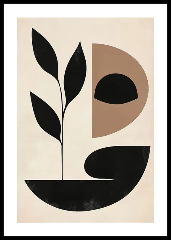 Gratis Versand Minimalist Flora Poster