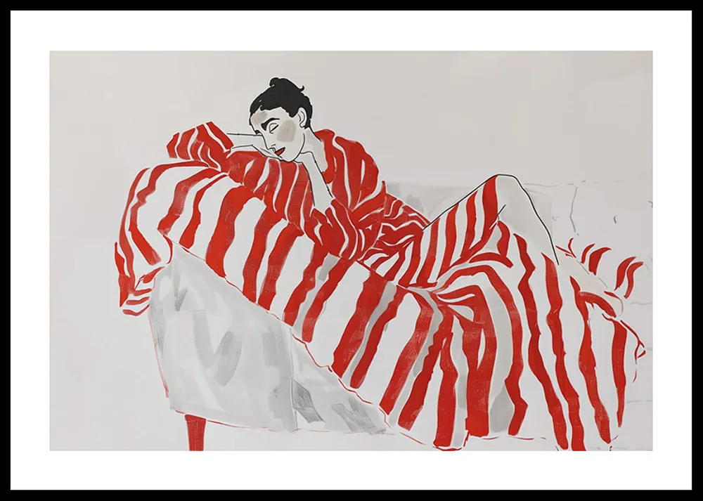 Crimson Contemplation Poster Solange Der Vorrat Reicht
