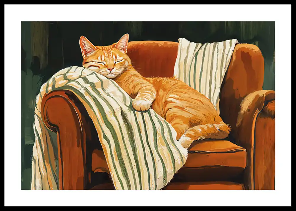 Kostenfreie Lieferung Restful Feline Retreat Poster