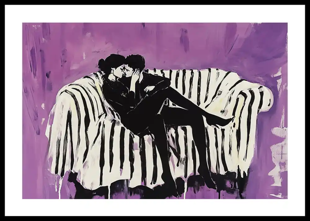 Cuddle in Contrast Poster Nur Für Kurze Zeit