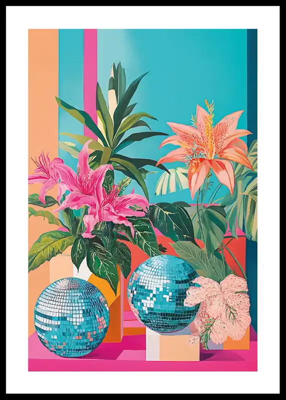 Tropical Disco Poster Saisonangebot