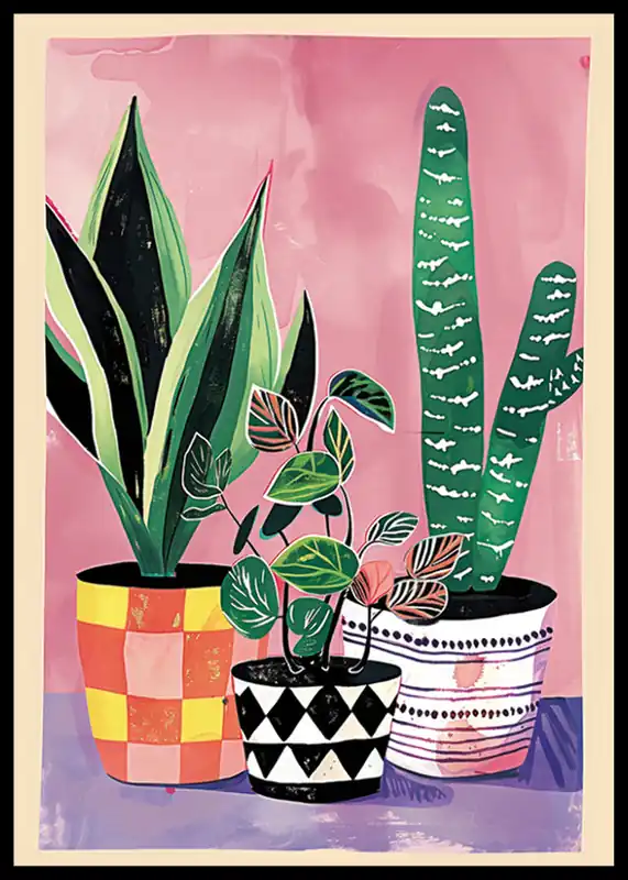Vibrant Greenery Poster Geprüft