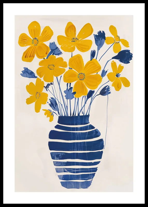 Geprüft Yellow Blossoms Delight Poster