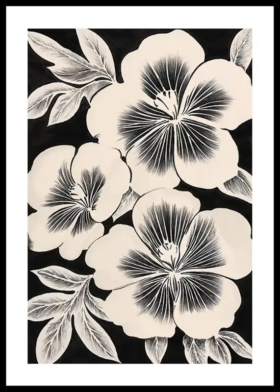Angebot Silhouette Flora Poster