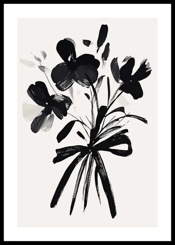 Black Petals Poster Sichere Zahlung
