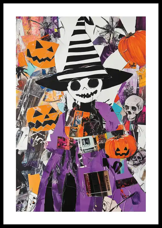 Spooky Collage Poster Sichere Zahlung