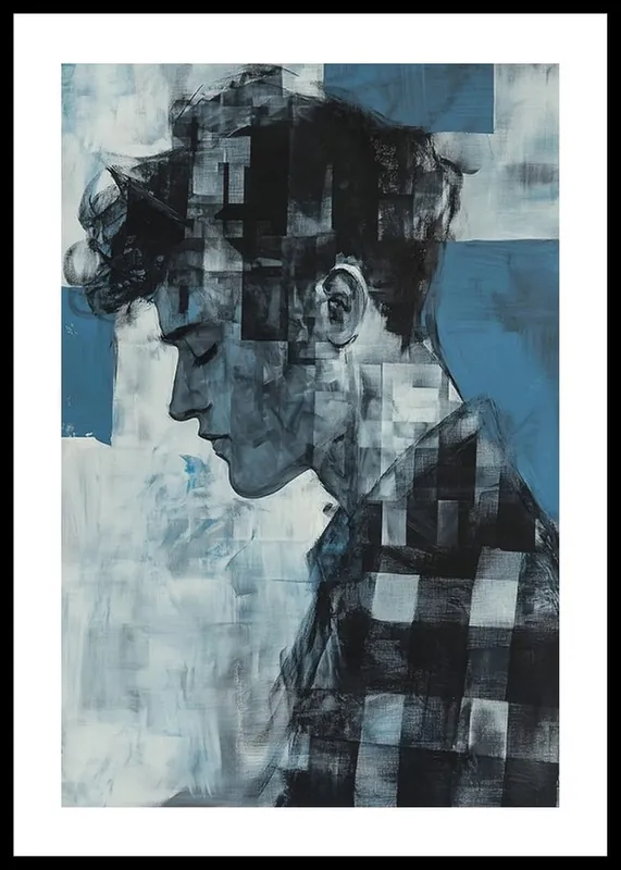Top-Seller Blue Hues Of Thought Poster