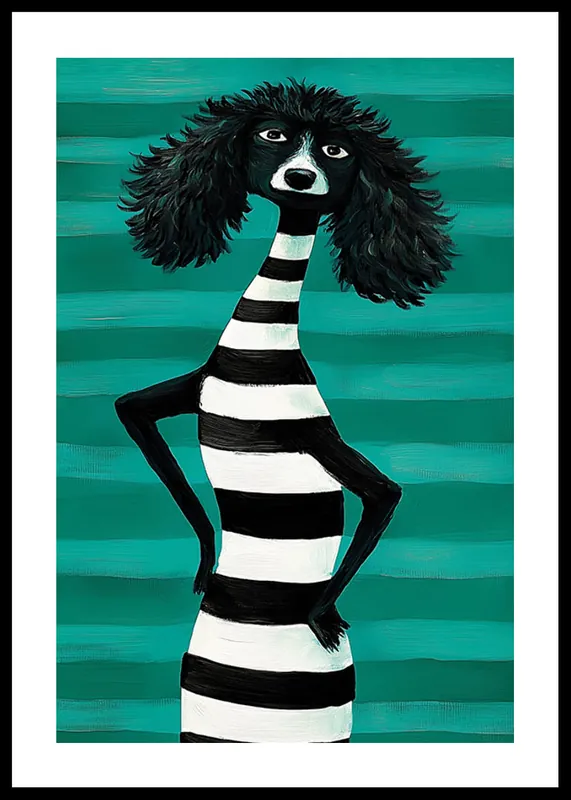 Nur Für Kurze Zeit Poodle In Style Poster