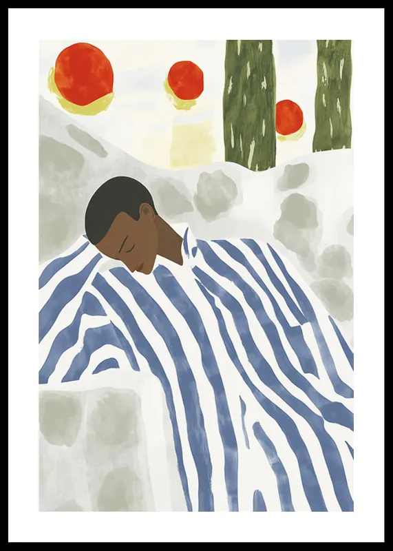 Kostenloser Rückversand Striped Reverie Poster
