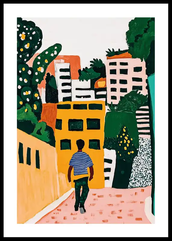 Urban Oasis Walk Poster Kostenloser Rückversand