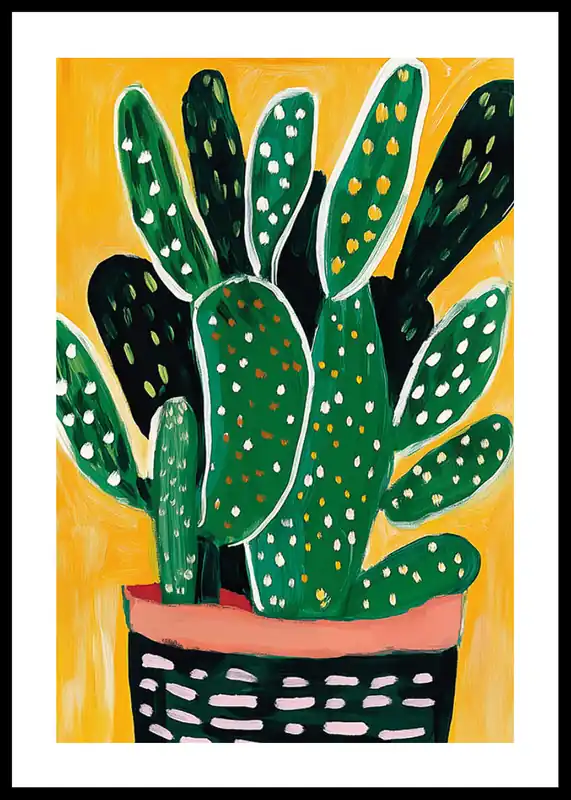 Sale Vibrant Cactus Charm Poster