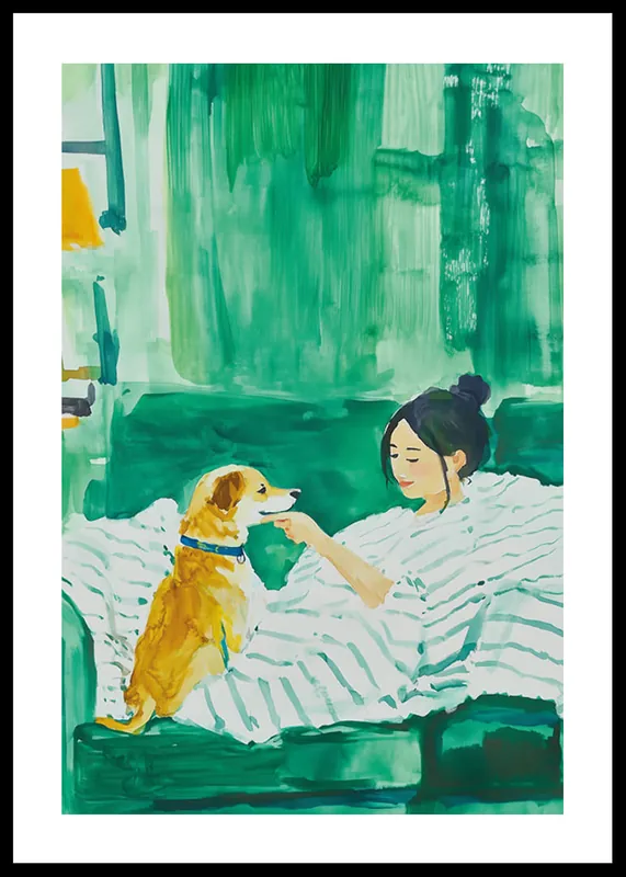 Sofort Bestellen Green Serene Moments Poster