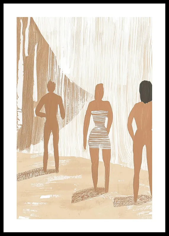 Gratis Versand Whispering Figures Poster