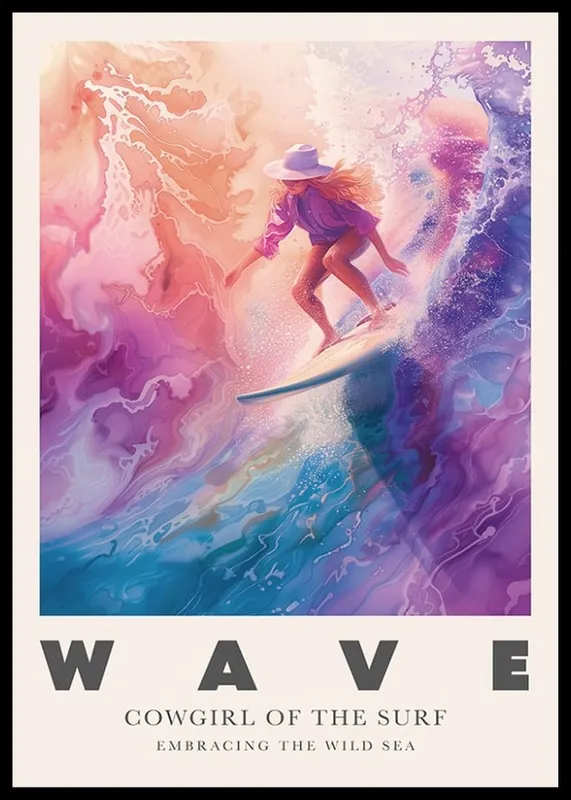 Kostenloser Rückversand Wave Poster