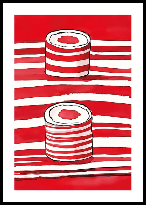 Red Rhythm Delight Poster Rabatt