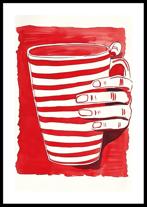 Billig Stripe Sip Delight Poster