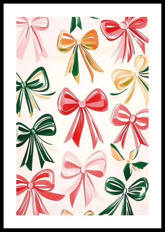 Geprüft Festive Bows Delight Poster