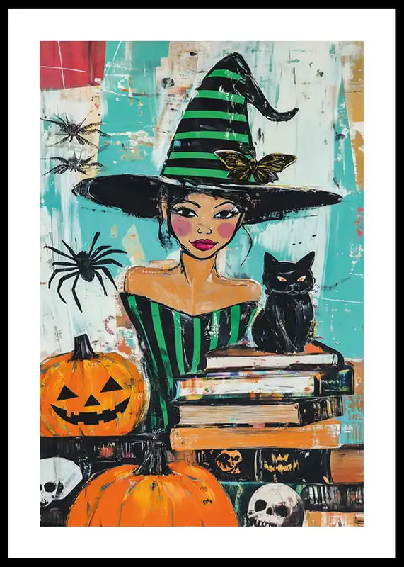Markenware Pumpkins Potions And Witch Magic Poster