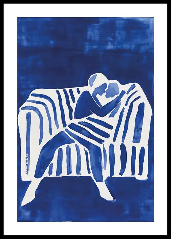 Blue Intimate Moment Poster Direkt Vom Hersteller