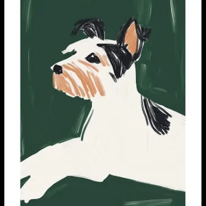 Abstract Terrier Portrait Poster Preis Gesenkt