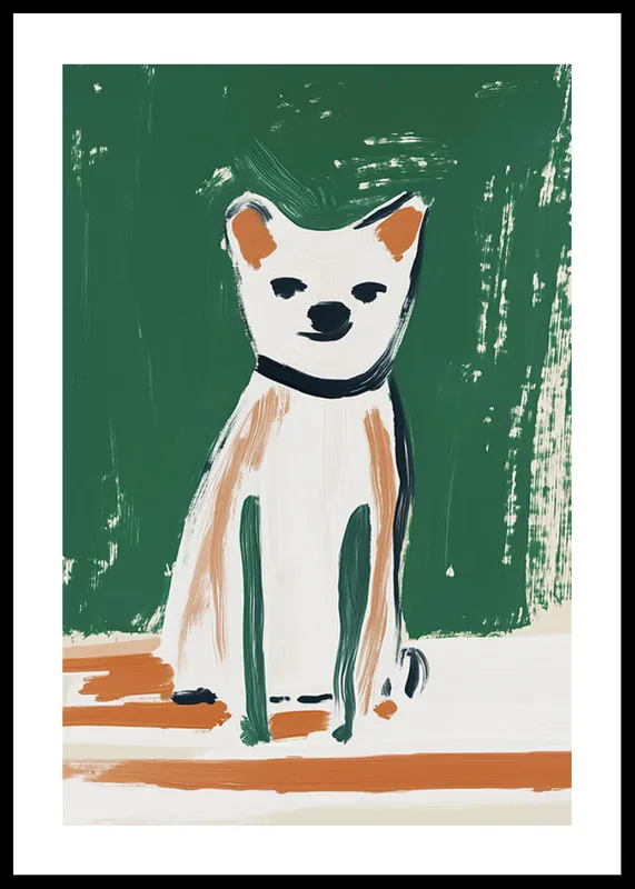 Playful Pup Portrait Poster Nur Für Kurze Zeit