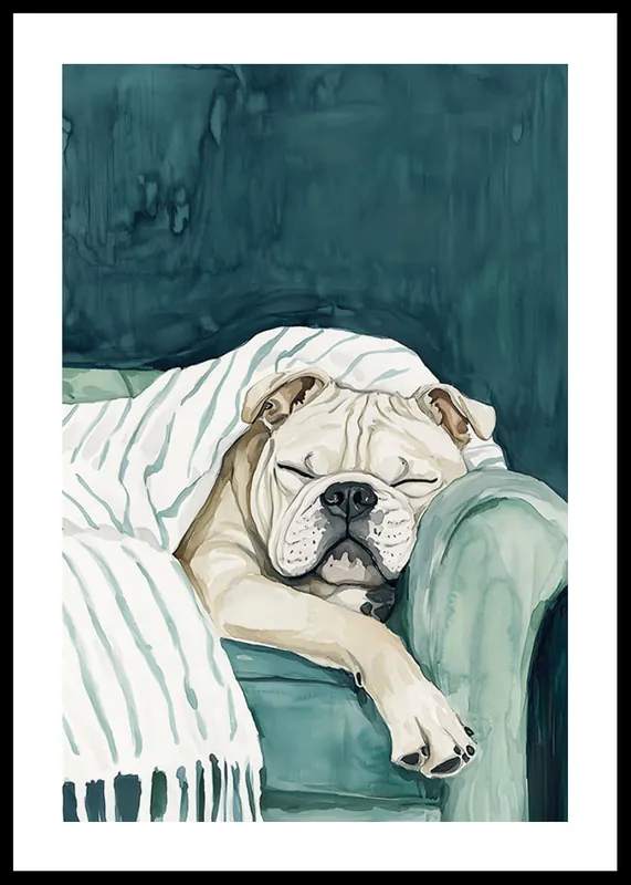 Bulldog Bliss Poster Kostenloser Versand