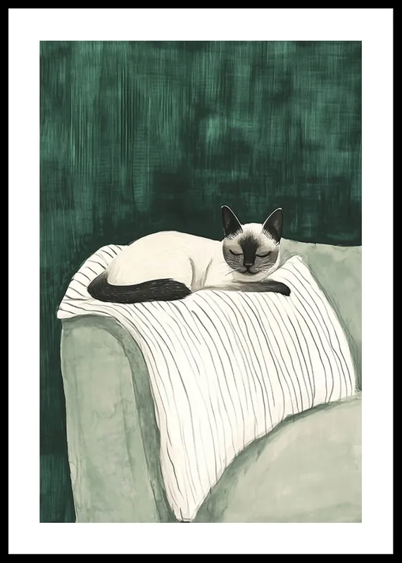 Whiskers In Repose Poster Preisreduziert