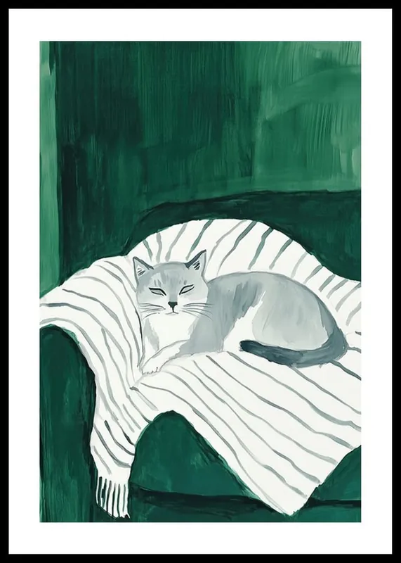 Serene Cat Whiskers Poster Sale