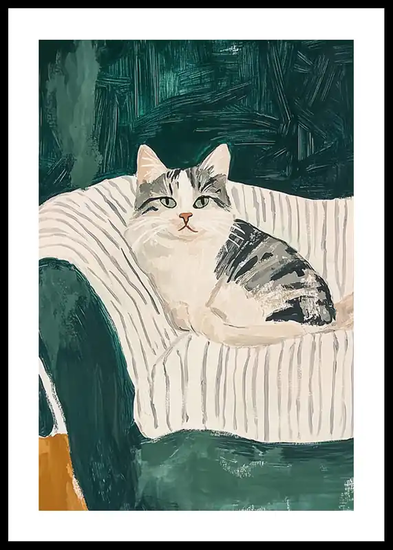 Letzte Chance Chill Cat Vibes Poster