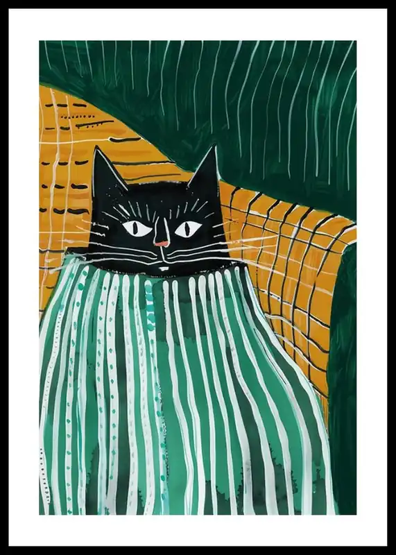 Begrenztes Angebot Snug And Striped Cat Poster