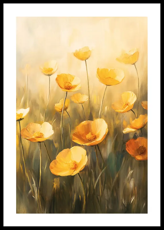 Golden Hour Blossoms Poster Solange Der Vorrat Reicht