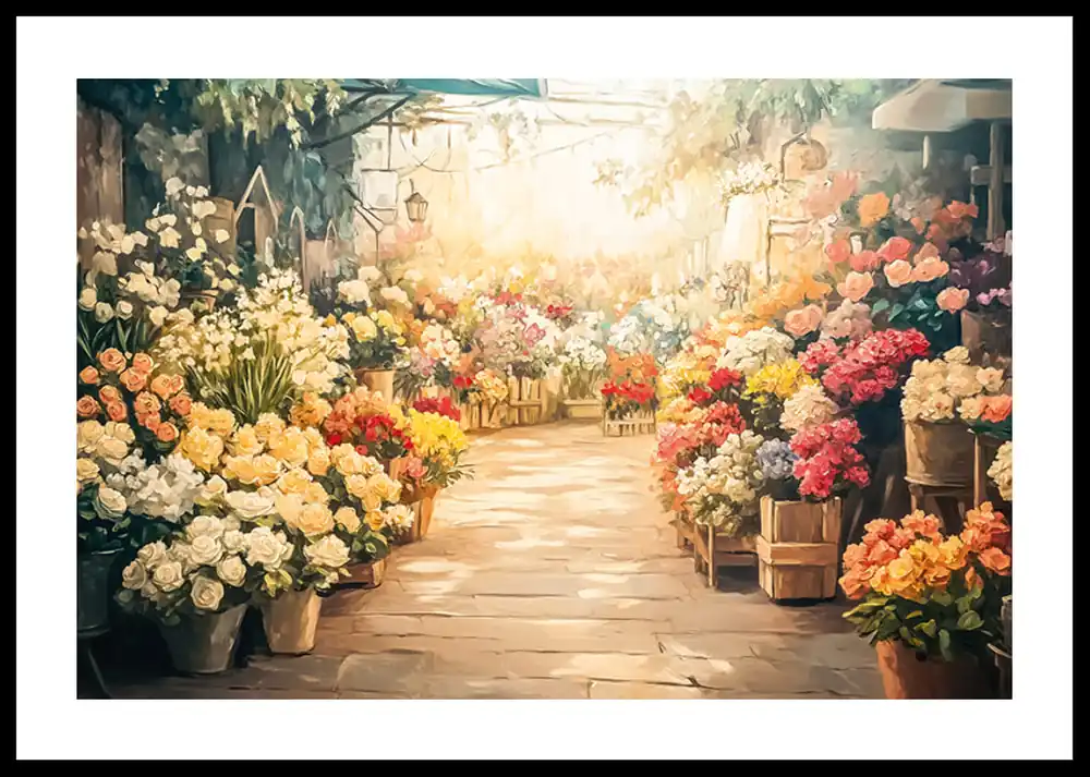 Preiswert The Blooming Market Poster